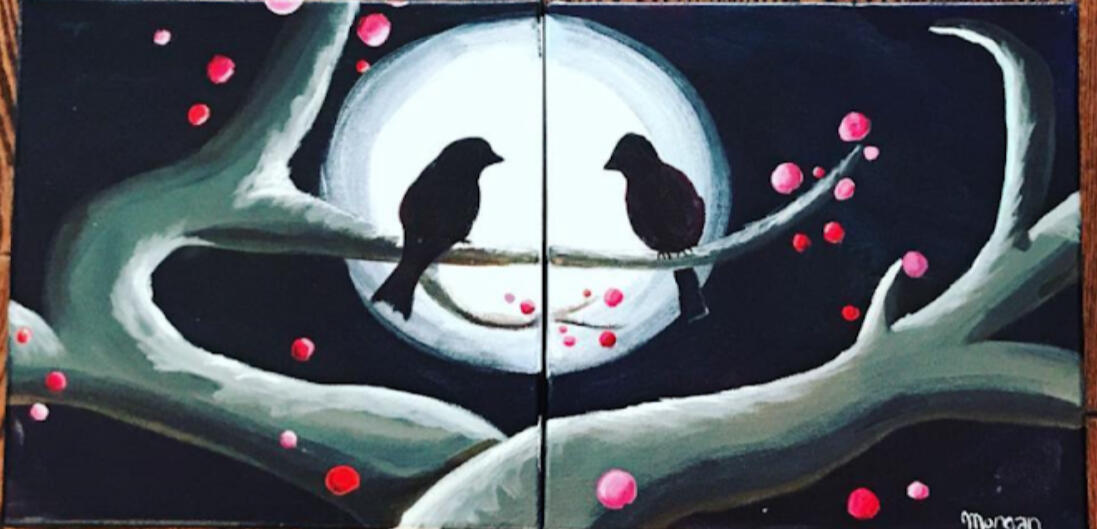 Laresse et Lesk Medium: Acrylic on matching 10 x 10 canvas Dimensions: 10 in x 20 in. Date: 2017